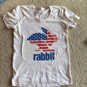 Rabbit t shirt, size small